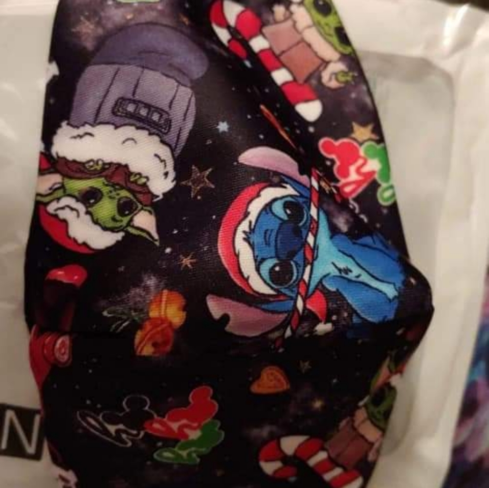 Baby Yoda and Stitch mask